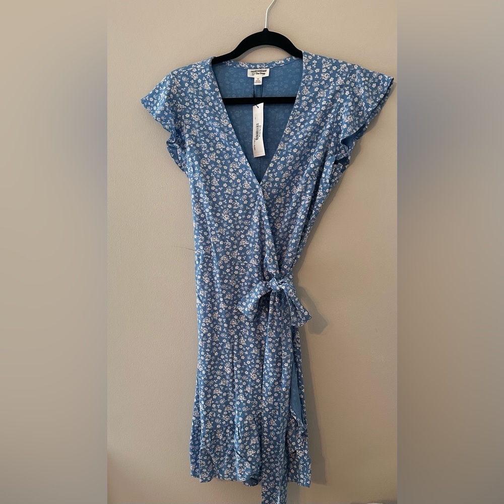 Amazon- The Drop Women's Blue Floral Wrap Dress by @caralynmirand